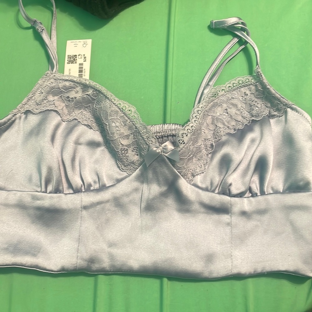 Satin tank top
